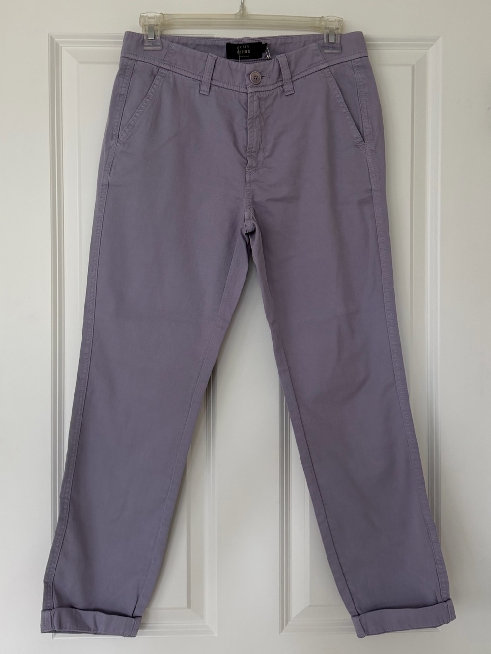 NWT J. Crew Women’s Chino Pants, Lavender/Soft Purple, size 0